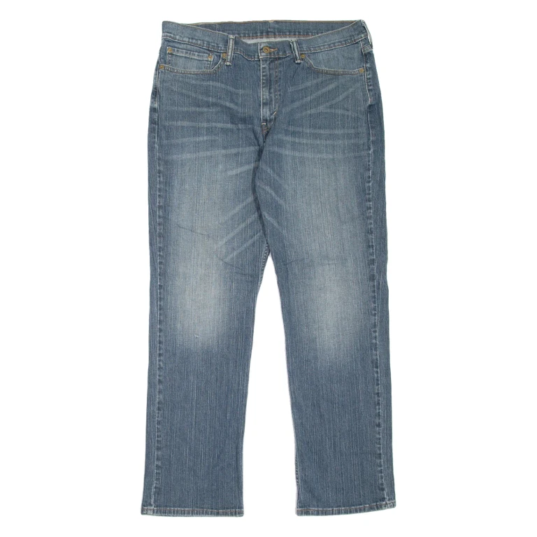 LEVI'S 514 Jeans Mens Blue Slim Straight Stone Wash W36 L32