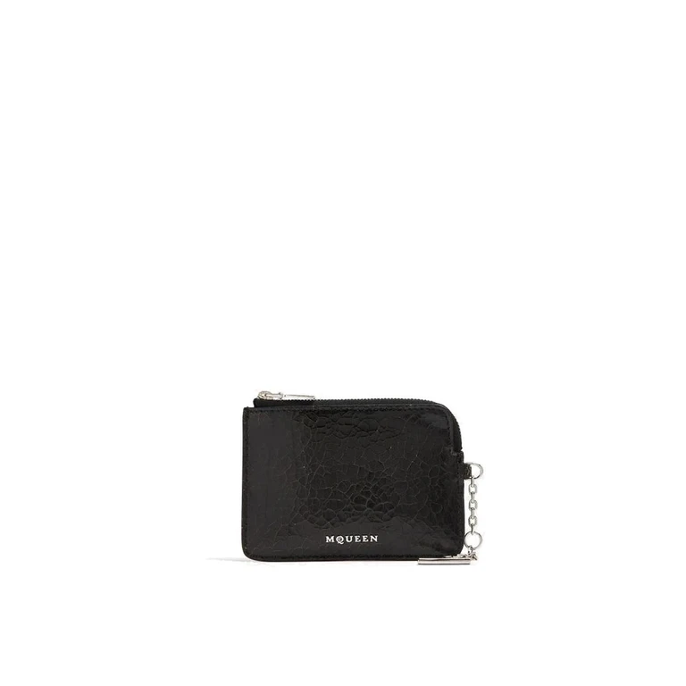 Alexander McQueen Black Calfskin Clutch Bag - Men