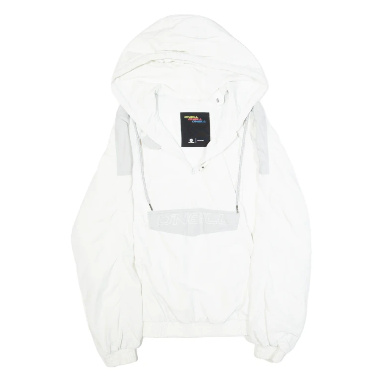 O'NEILL Mens Pullover Jacket White Hooded S