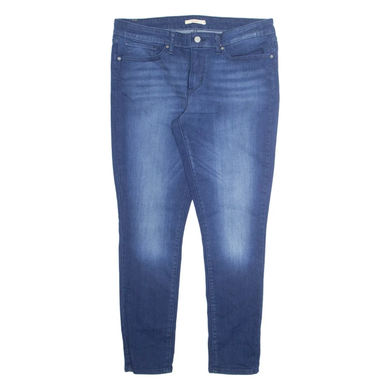 LEVI'S Womens Jeans Blue Regular Skinny Stone Wash W33 L28