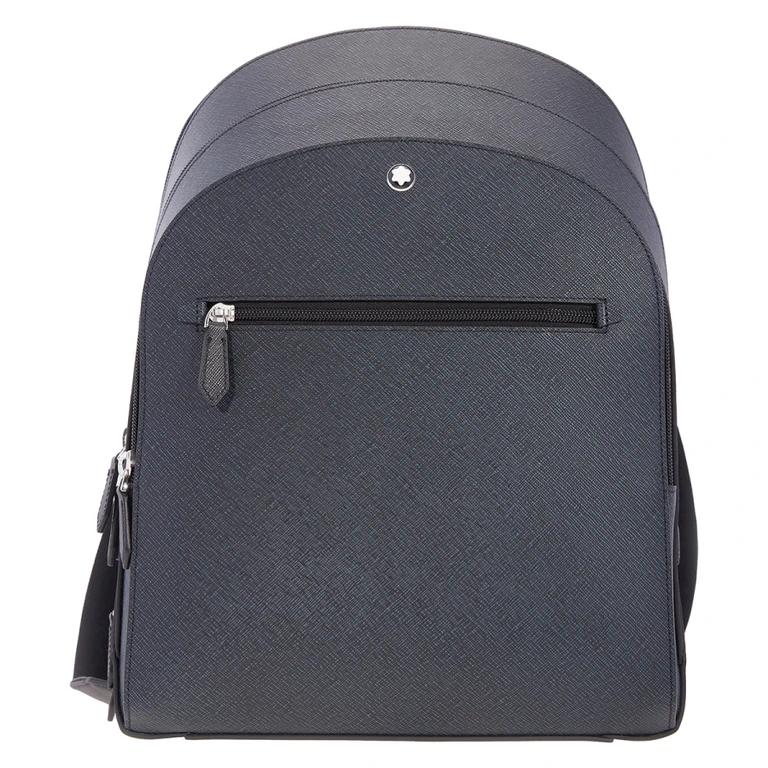 Montblanc Medium Backpack With 3 Compartments In Sartorial Leather