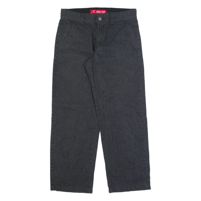 DICKIES Workwear Mens Trousers Grey Regular Straight W30 L28