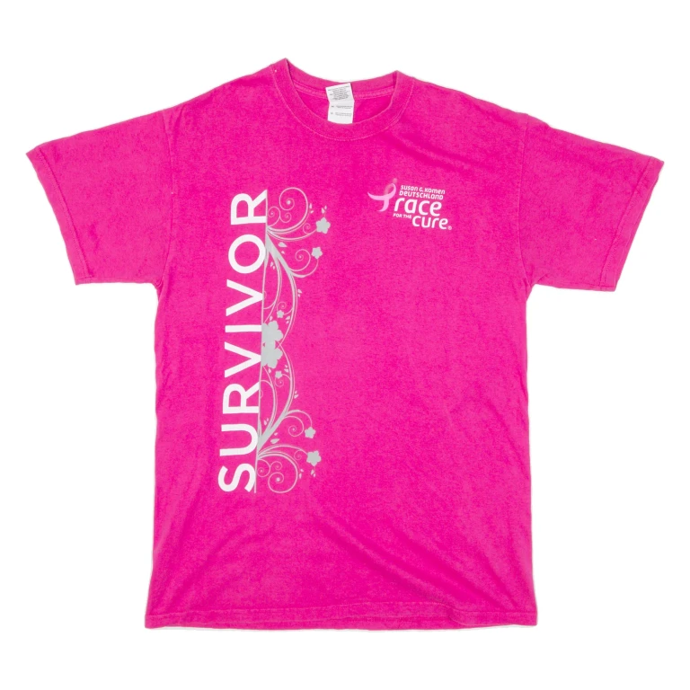 GILDAN Womens T-Shirt Pink M