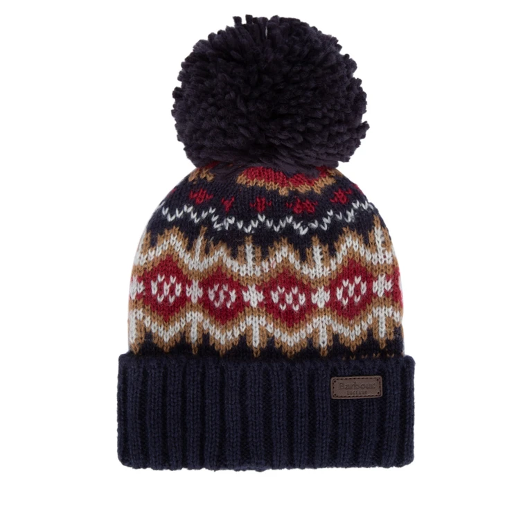 Barbour Kids Boys Swinton Beanie Cranberry Cuffie