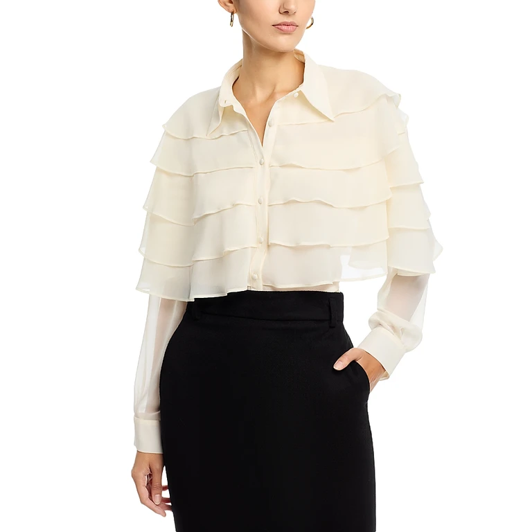 Area Stars Tiered Ruffle Blouse