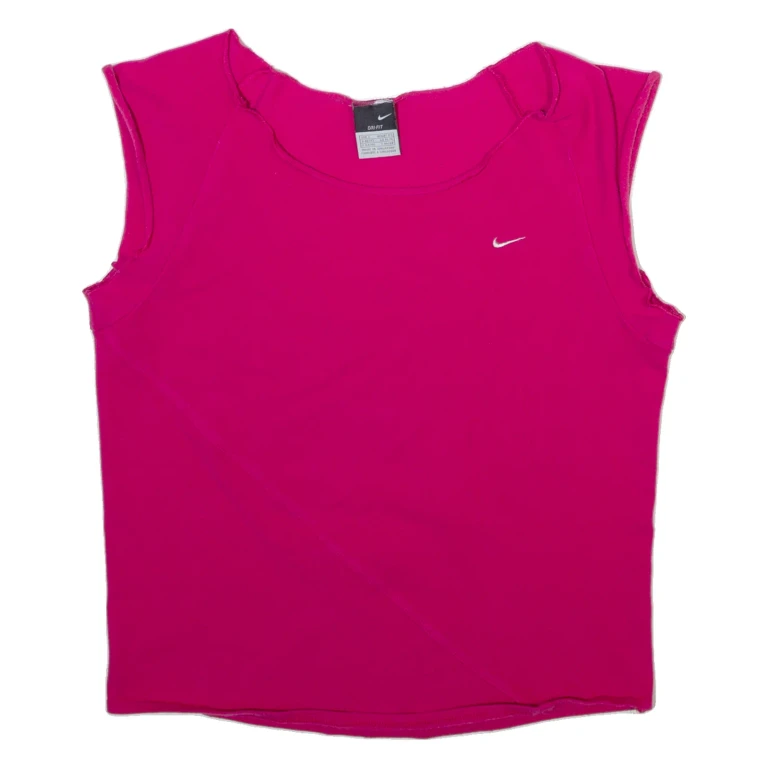 NIKE Womens Vest Pink Sleeveless L