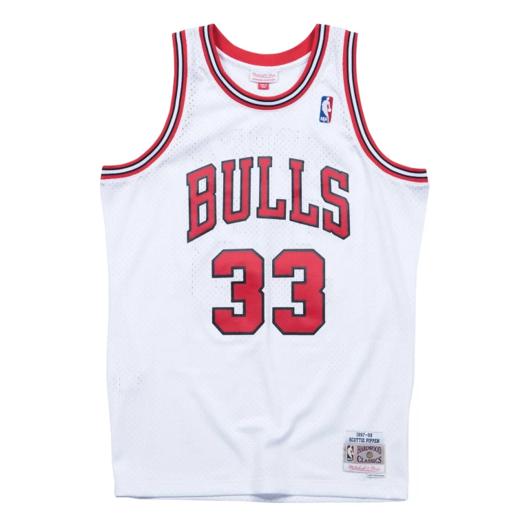Men's NBA Home Swingman Jersey Chicago Bulls 97-98 Scottie Pippen