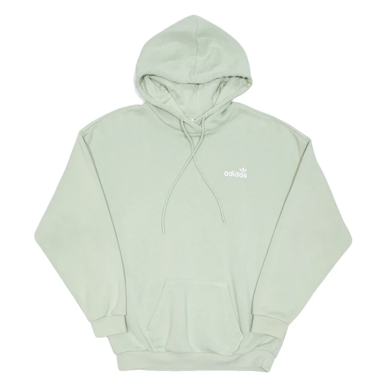 ADIDAS Womens Green Hoodie UK 8