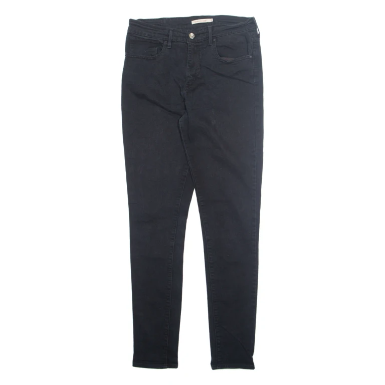 LEVI'S 721 Womens Jeans Black Slim Skinny W31 L32