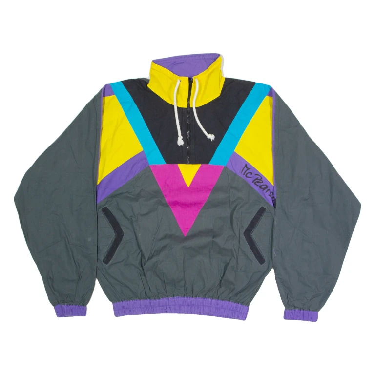 MCPEARSON Womens Pullover Jacket Grey Colourblock L