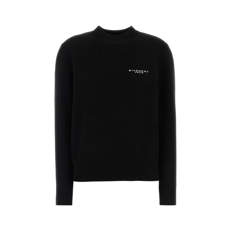 Givenchy Black Wool Blend Sweater Exterior: Cashmere Maglieria - Women