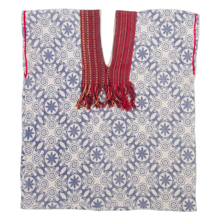 Womens Printed Vest Blue V-Neck Sleeveless Crazy Pattern M