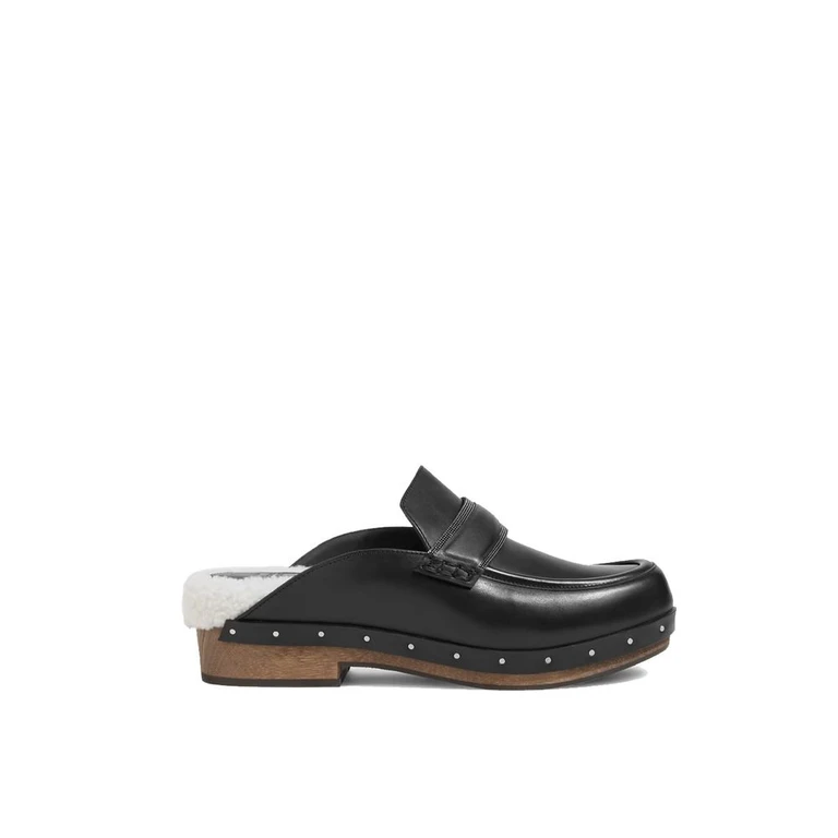 Brunello Cucinelli Black Leather Mules - Women