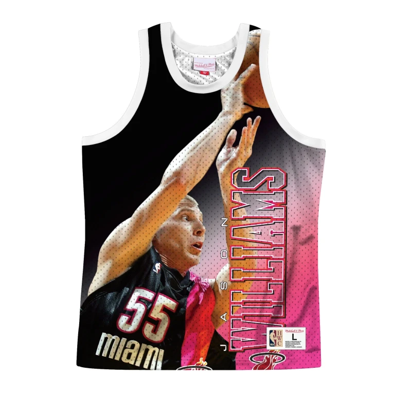 Men's NBA Behind The Back Tank Miami Heat Jason Williams