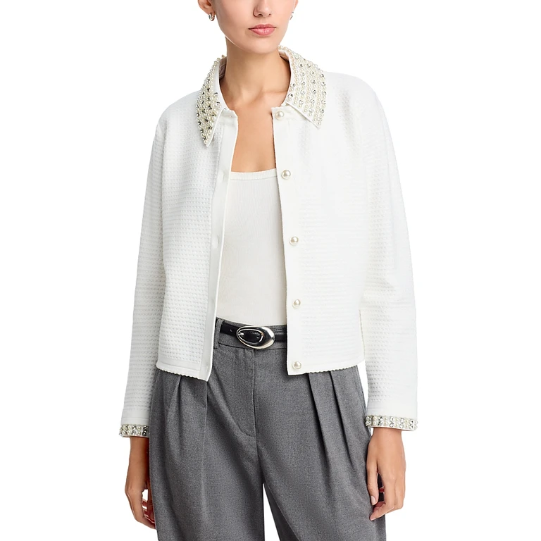 Sioni Embellished Sweater Jacket