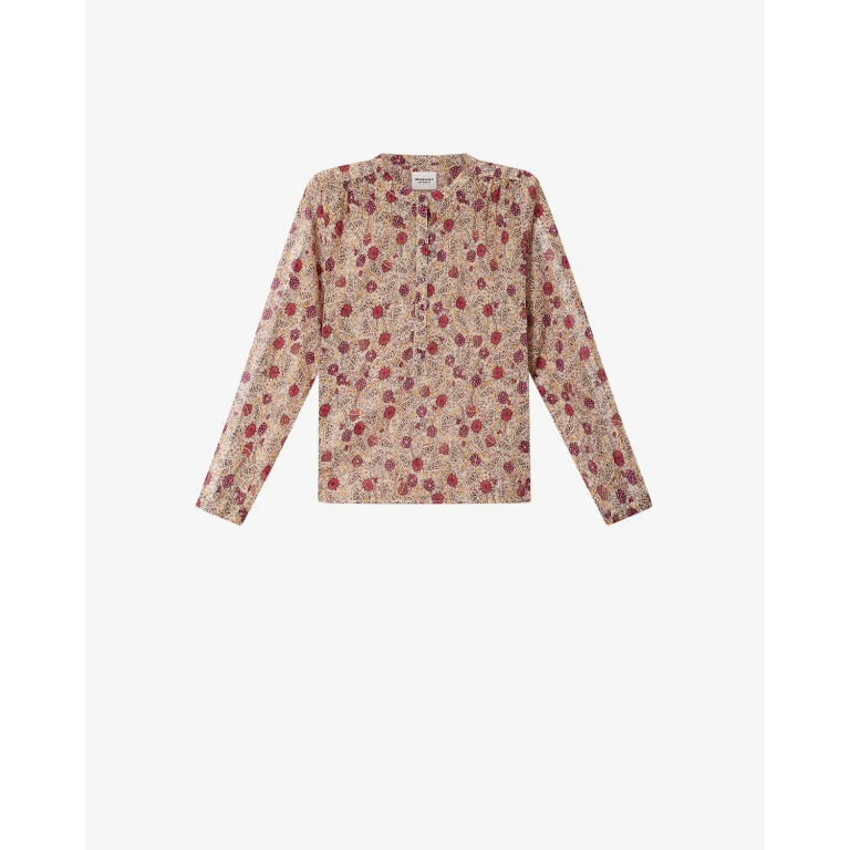 Haut / Top Maria - Femme - Écru-framboise - Taille34 - Marant Étoile