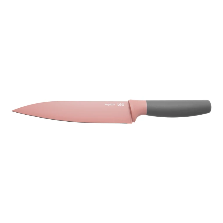 Leo 7.5" Stainless Steel Carving Knife, Pink