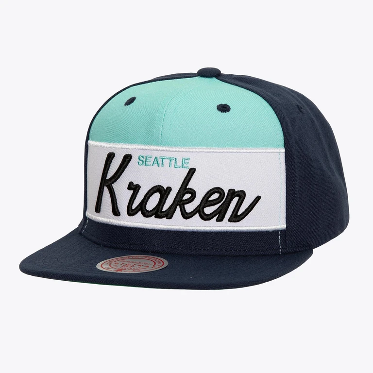 Men's NHL Retro Sport Snapback Kraken Snapback Caps
