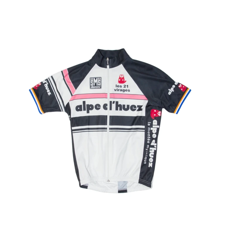 SMS Cycling Full Zip Mens Jersey White XS