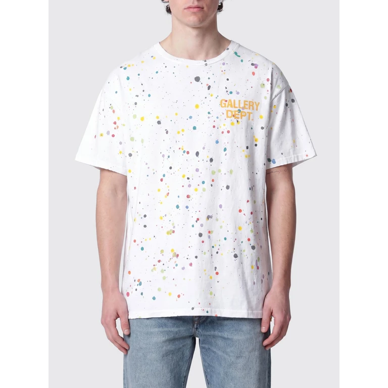 Printed Logo Cotton Crewneck T-Shirt with Dropped Shoulders (TOP002CLEANWHITE)