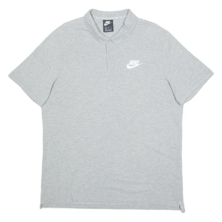 NIKE Mens Polo Shirt Grey XL