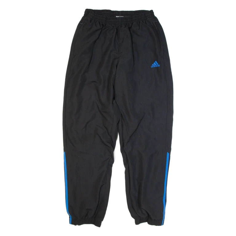 ADIDAS Mens Track Pants Black Tapered L W28 L30