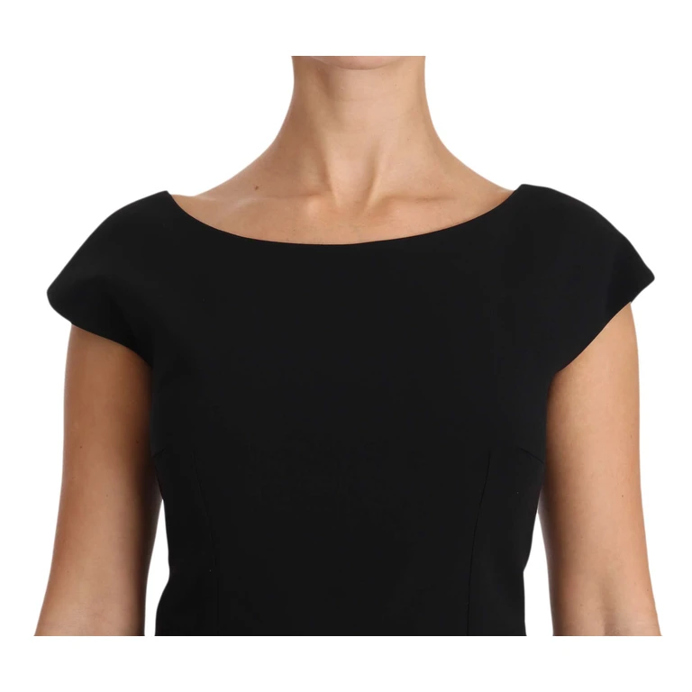 Dolce & Gabbana Black Stretch Fit Flare Gown Maxi Acetate Clothing - Women
