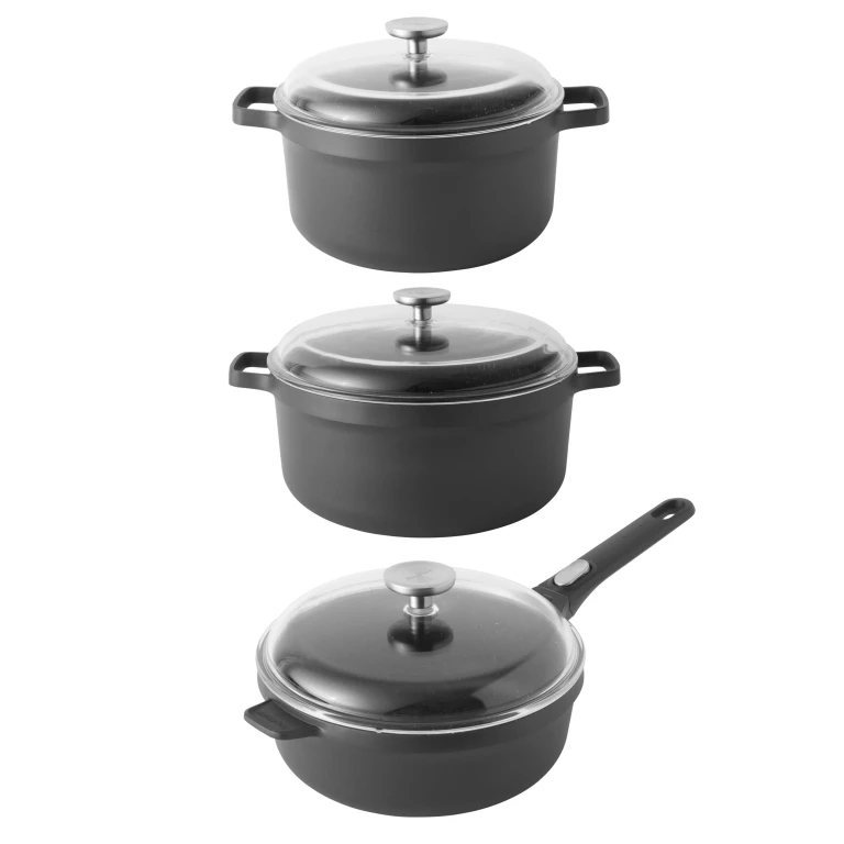 GEM 6pc Nonstick Cast Aluminum Cookware Set
