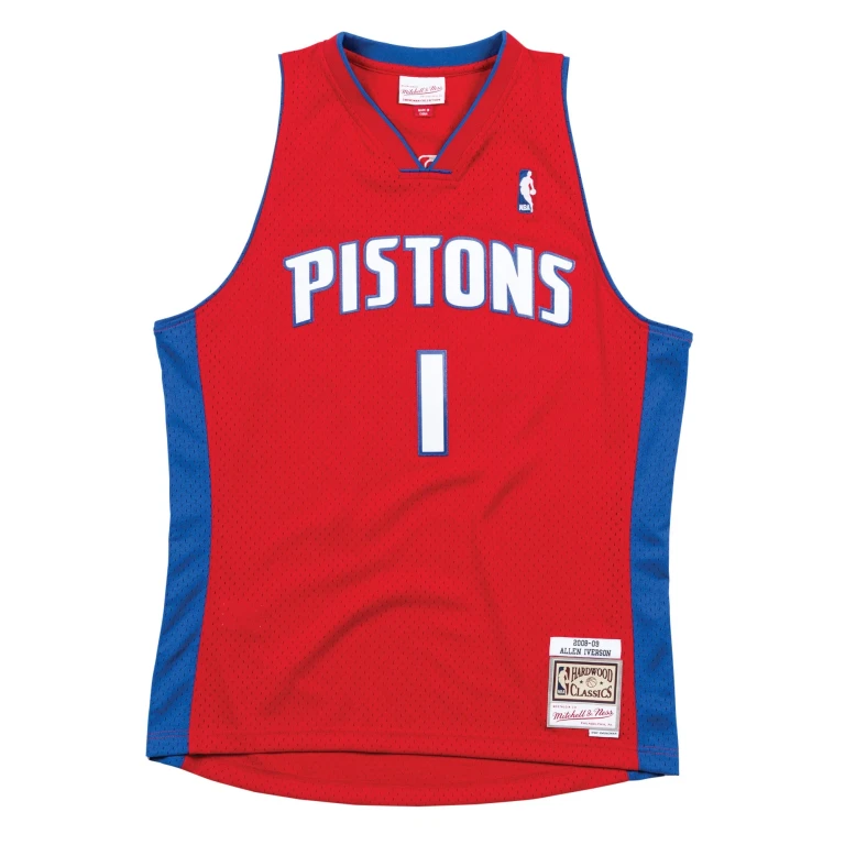 Men's NBA Swingman Jersey Pistons 08 Allen Iverson
