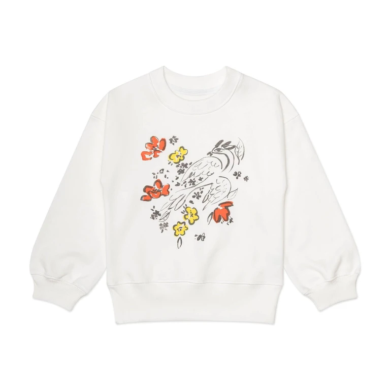Abstract Art-Inspired Fleece Sweatshirt - 6-7