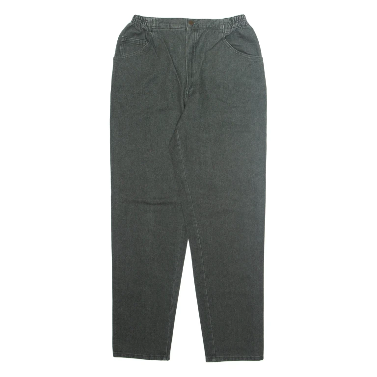 MADIES FASHION Womens Jeans Green Regular Tapered W26 L29