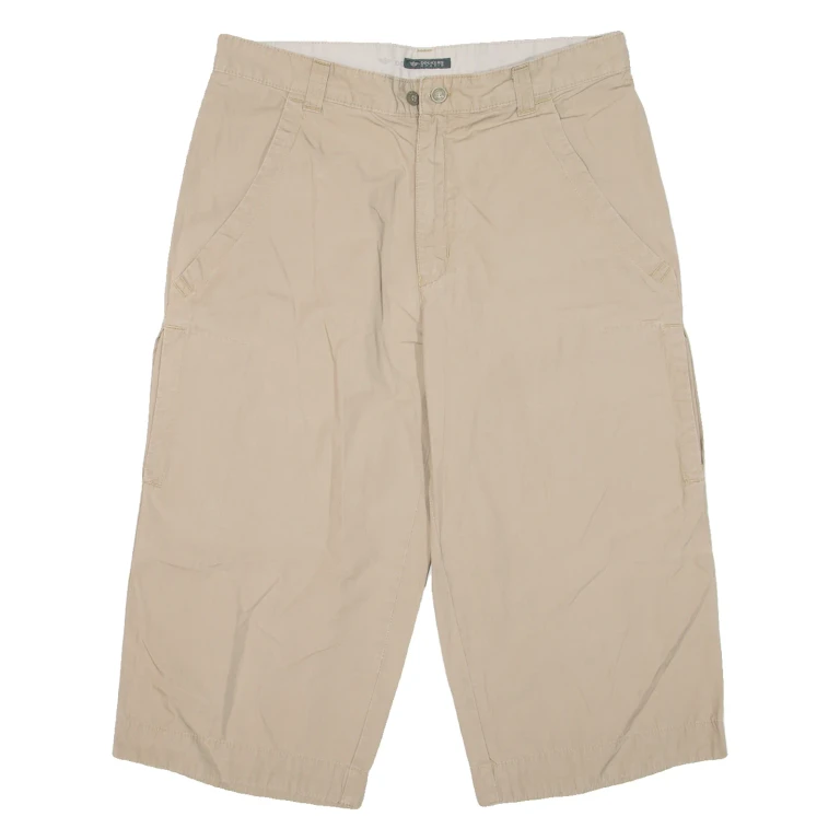 DOCKERS Mens Pedal Pushers Shorts Beige M W34