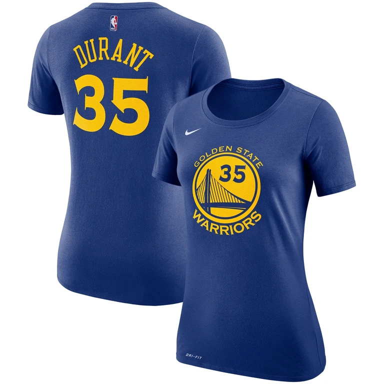 Women's NBA Golden State Warriors Kevin Durant Name & Number T-Shirt