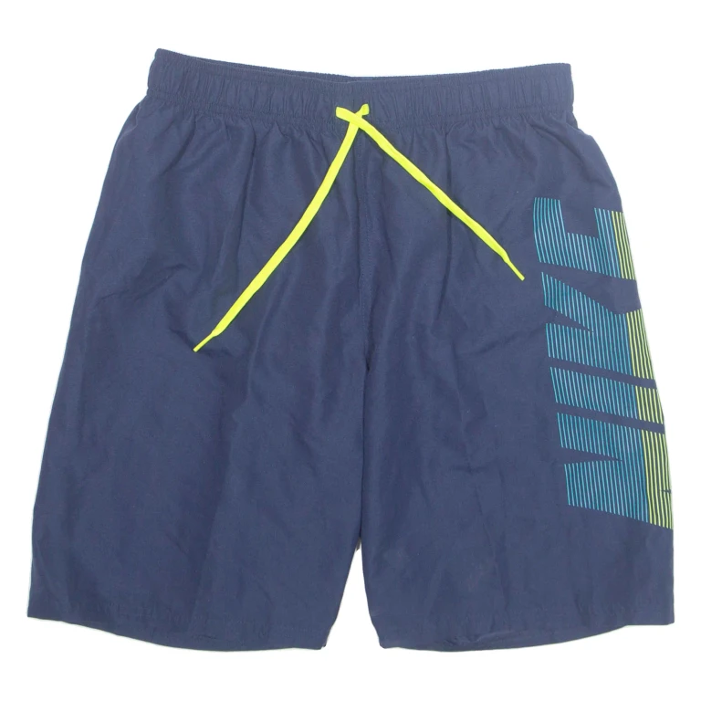 NIKE Mesh Lined SPORTS Mens Swimming Shorts Blue M W30