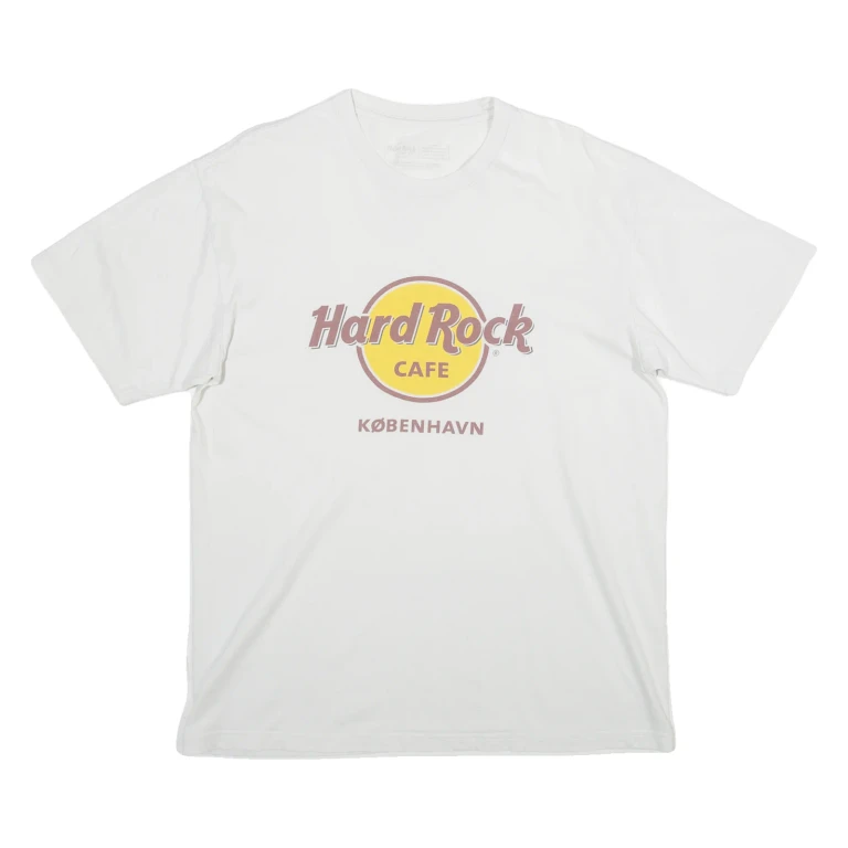 HARD ROCK CAFE Kobenhavn Womens T-Shirt White L