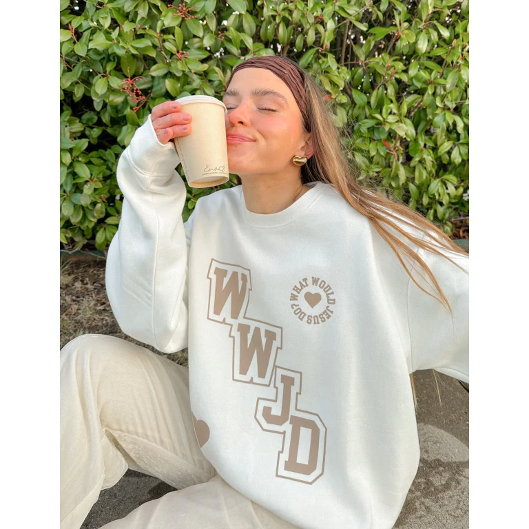 WWJD Varsity Unisex Crewneck