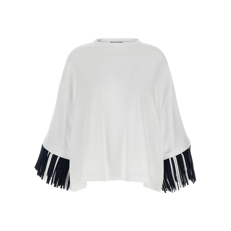 Blue Cotton T-Shirt - Women