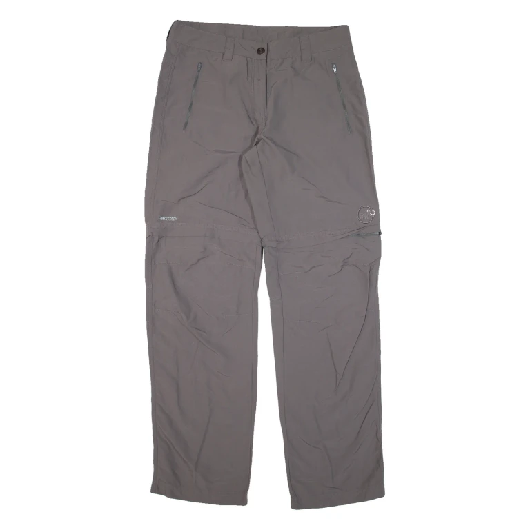 MAMMUT Womens Trousers Grey Regular Straight Nylon W30 L31