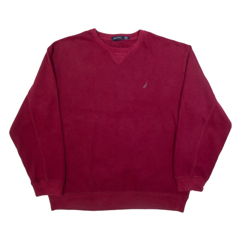 NAUTICA Mens Sweatshirt Maroon 2XL