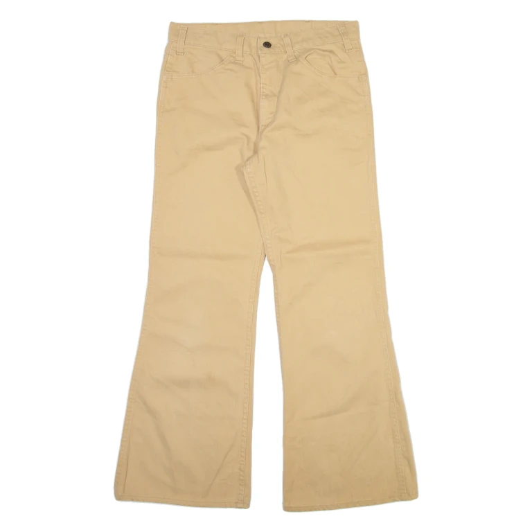 LEVI'S Womens Trousers Beige Regular Flared W30 L29