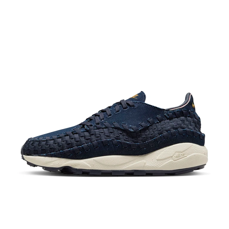 Women's Air Footscape Woven 'Raw Denim Obsidian' Sneakers