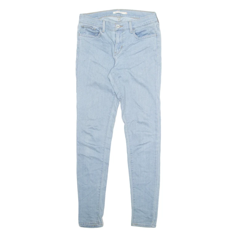 LEVI'S 710 Womens Jeans Blue Slim Skinny Stone Wash W29 L32