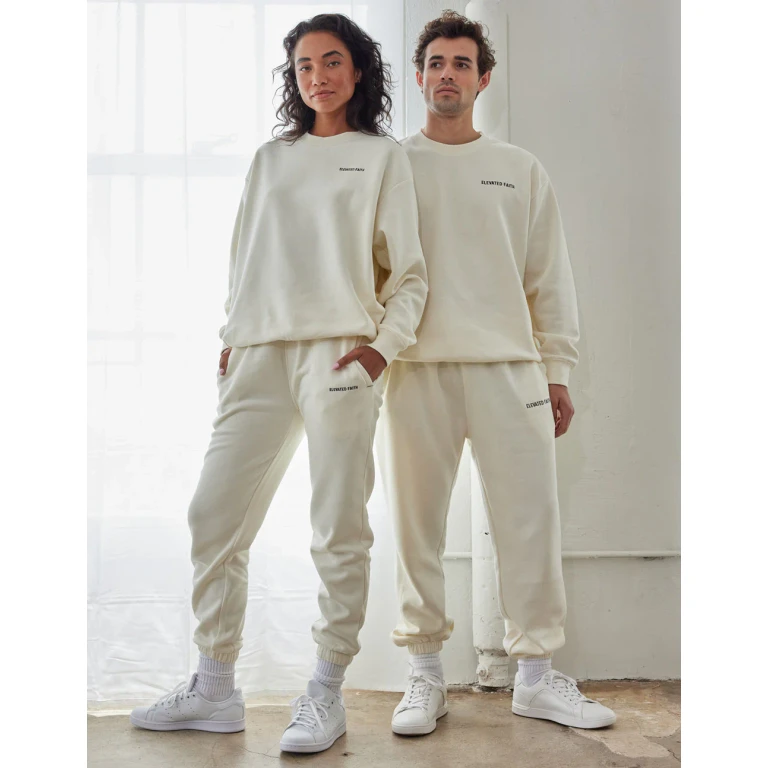 Basics White Sand Unisex Crewneck
