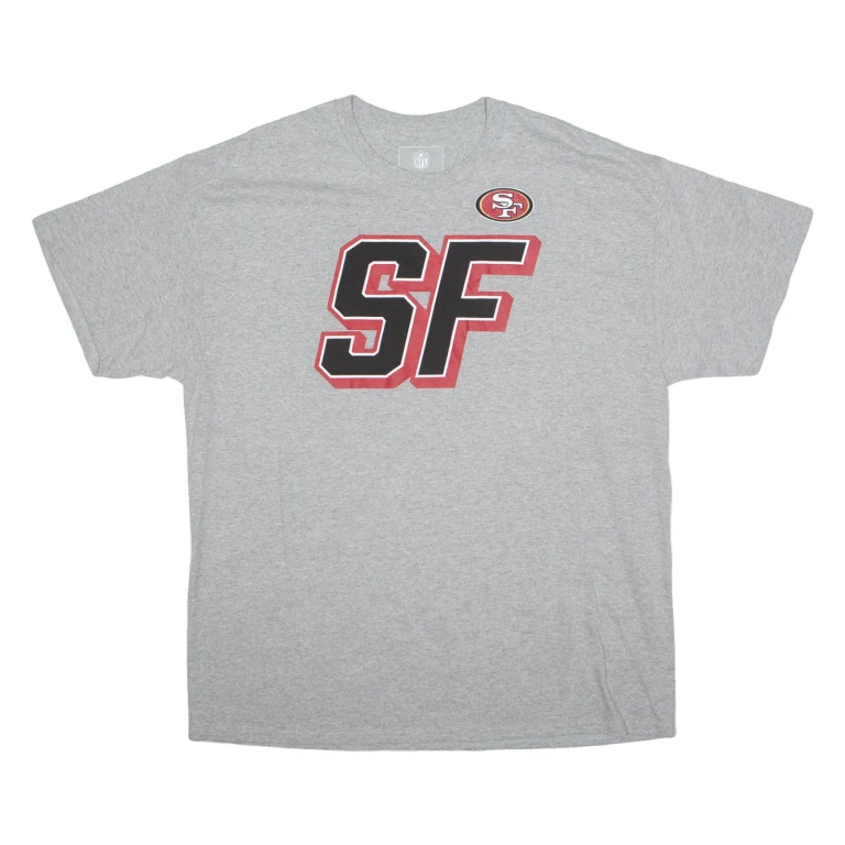 NFL San Francisco 49ers Mens T-Shirt Grey USA XL