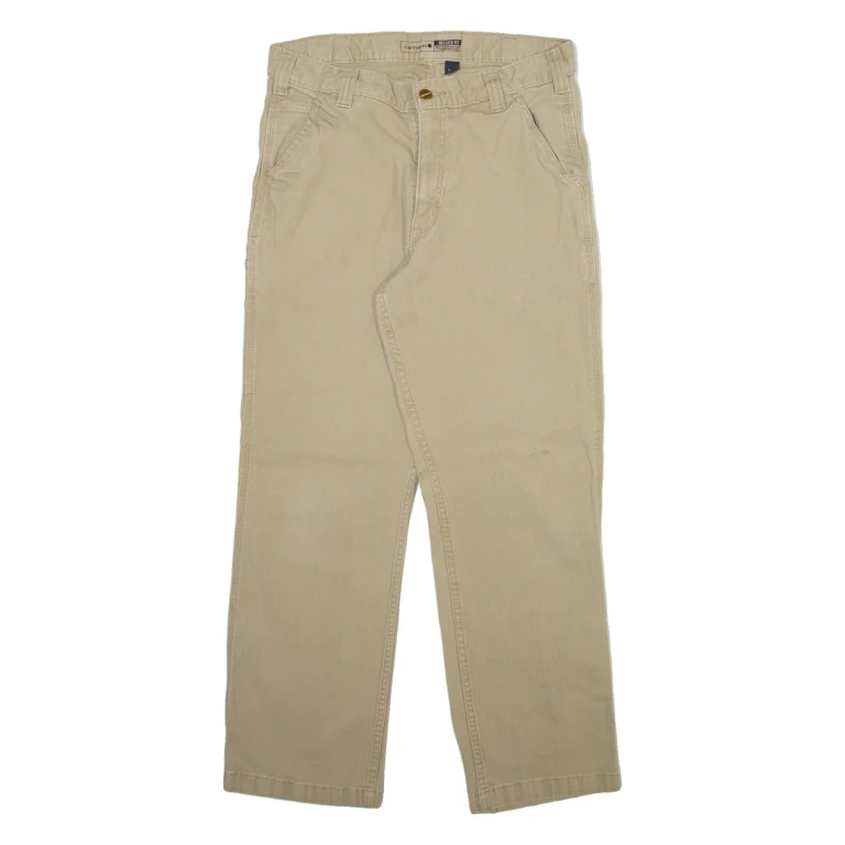 CARHARTT Mens Trousers Beige Relaxed Straight W32 L28