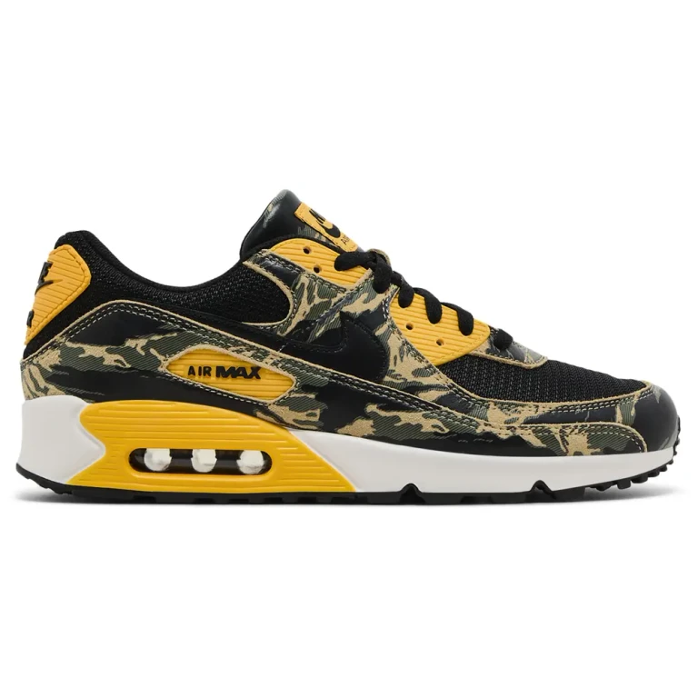 [if1721-001] Mens Nike Air Max 90 Prm Camo 'black University Gold Camo'