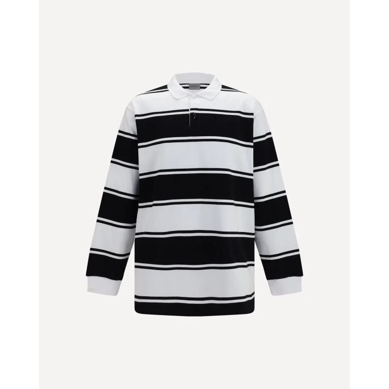 Striped long-sleeve Polo Male S