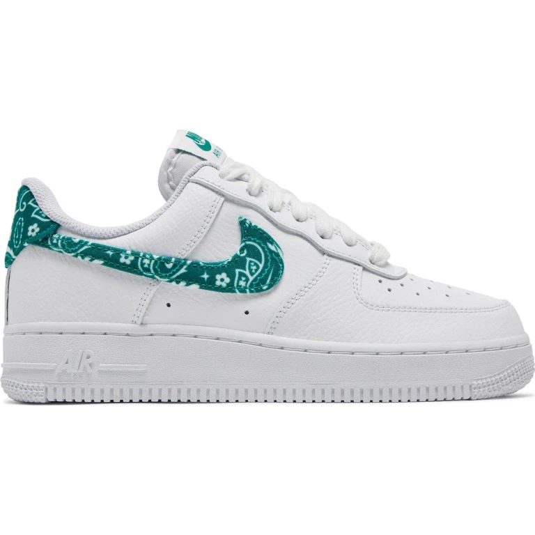 Women's Air Force 1 Low '07 Essential 'White Green Paisley' Sneakers
