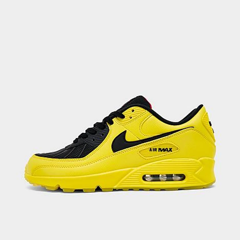 Nike Men's Air Max 90 SE Total 90 Casual Shoes in Zest/Black/Fire Red Size: 7.5