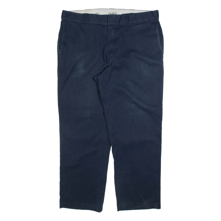 DICKIES 874 Workwear Mens Trousers Blue Regular Straight W40 L30